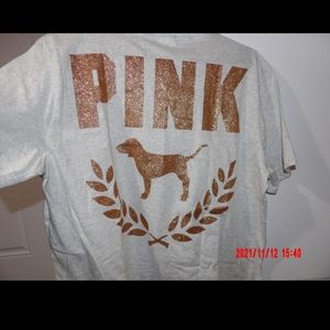 Pink Victoria's Secret.  Shirt. Large. New with tags